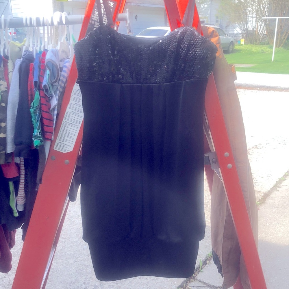 Black cocktail dress
